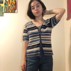SOLD High Sierra knitted/crocheted sweater top